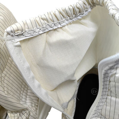 รองเท้าบูทหุ้มข้อสั้นแบบผสมผสานฟองน้ำป้องกันไฟฟ้าสถิต ESD สีขาว