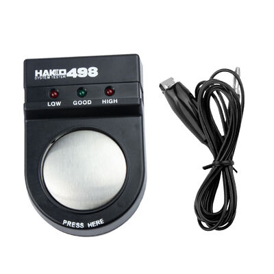 498 เครื่องทดสอบเชือกข้อมือแบบแอนติสแตติก เครื่องทดสอบเชือกข้อมือแบบมือแบบแม่นยําสูง