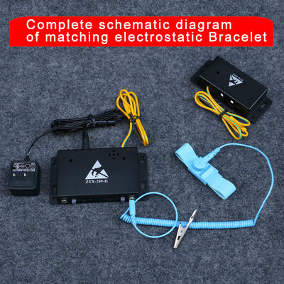 เครื่องทดสอบสายรัดข้อมือ ESD แบบสองสถานี 209-2 พร้อมจอภาพออนไลน์