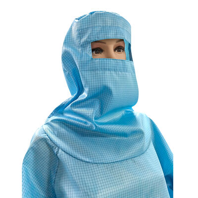 ESD Anti Static Full Body Suit Coverall With Hood And Mask Blue