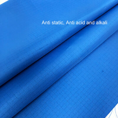 Blue ESD Anti Static Acid Alkali Dust-Free Clothing Protective Clothing Fabric