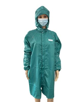 Workshop 5mm Stripe Dust Free ESD Uniform Coat พร้อมฮูด