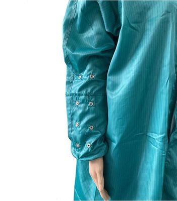 Workshop 5mm Stripe Dust Free ESD Uniform Coat พร้อมฮูด