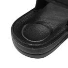 Cleanroom ESD รองเท้าแตะหนัง PU สีดำป้องกันไฟฟ้าสถิตย์