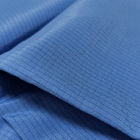 4mm Grid Blue Dust Free Washable ESD ผ้าป้องกันไฟฟ้าสถิตย์ 65% โพลีเอสเตอร์ 33% Cotton