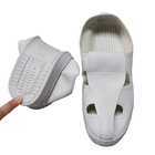 รองเท้าเซฟตี้ ESD แบบล้างทำความสะอาดได้สีขาวพร้อม PVC Anti Slip Sole