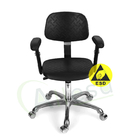 เก้าอี้เซฟตี้ ESD ป้องกันไฟฟ้าสถิตย์ปรับหมุนได้ 360 องศาพร้อมที่เท้าแขนยก