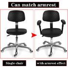เก้าอี้เซฟตี้ ESD ป้องกันไฟฟ้าสถิตย์ปรับหมุนได้ 360 องศาพร้อมที่เท้าแขนยก