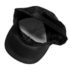 การออกแบบแถบโพลีเอสเตอร์สีดำหมวกป้องกันไฟฟ้าสถิตย์ ESD สำหรับการใช้งานคลีนรูม