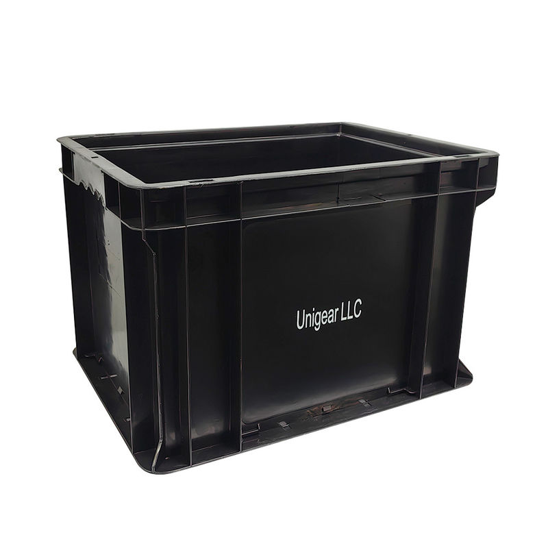 Esd Anti Static Turnover Box กล่องยนต์สีดําขนาดใหญ่ สิ้นส่วนรถยนต์