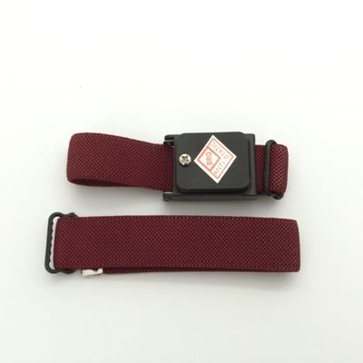 สายรัดยางยืดถักสีน้ำเงินส้มสีแดงสายรัดข้อมือป้องกันไฟฟ้าสถิตย์ ESD ไร้สาย