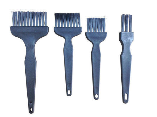 แปรงทำความสะอาด ESD แบบแหนบป้องกันไฟฟ้าสถิตย์พร้อมที่จับและเส้นใยนำไฟฟ้า